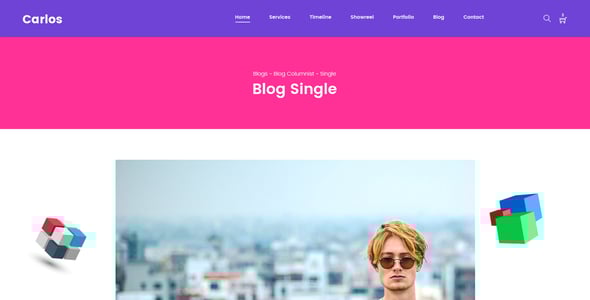 Carlos | Creative Agency PSD Template