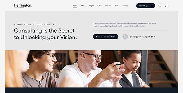 Herrington - Business Consulting WordPress Theme Herrington - Business Consulting WordPress Theme