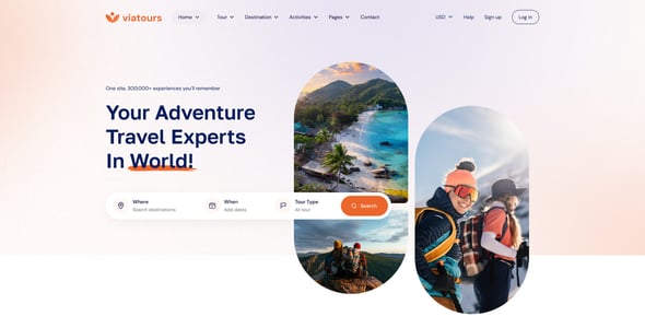 ViaTours - Travel & Tour Agency HTML Template ViaTours - Travel & Tour Agency HTML Template