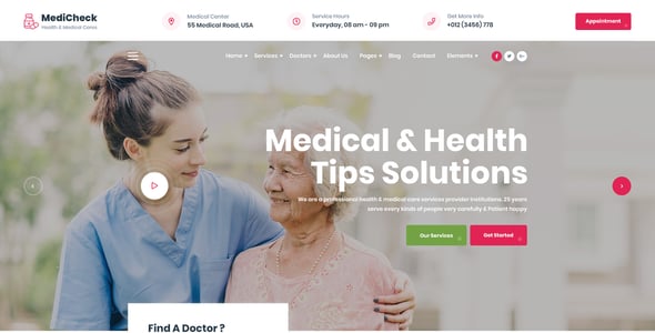 Medicheck - Modern Medical PSD Template