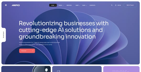 Aiero | AI Agency & Technology WordPress Theme Aiero | AI Agency & Technology WordPress Theme