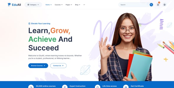 EduAll - Education LMS Tutors & Online Course WordPress Theme Multipurpose