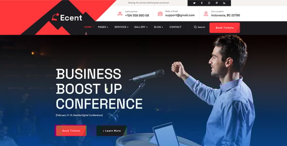 Ecent- Event Conference & Meetup Template