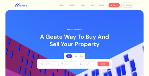 Reluxy - Real Estate Adobe XD Template