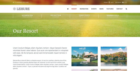 Hotel Leisure WordPress Theme Hotel Leisure WordPress Theme