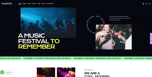 Muzicon - Music Festival & Concert WordPress Theme