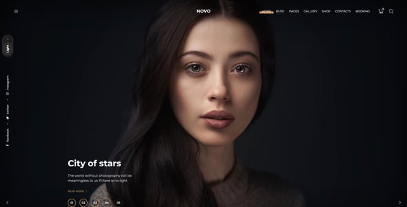 Novo - Photography WordPress Novo - Photography WordPress