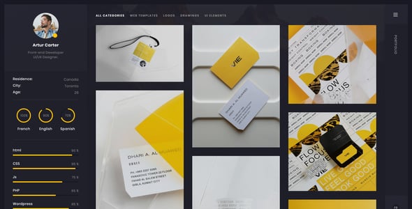 Arter - CV Resume Portfolio Template