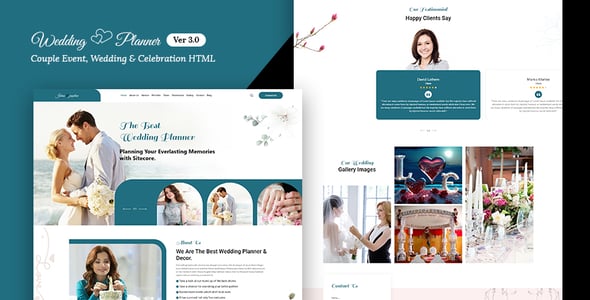 Wedding Event  - Wedding Invitation and Celebration HTML Template