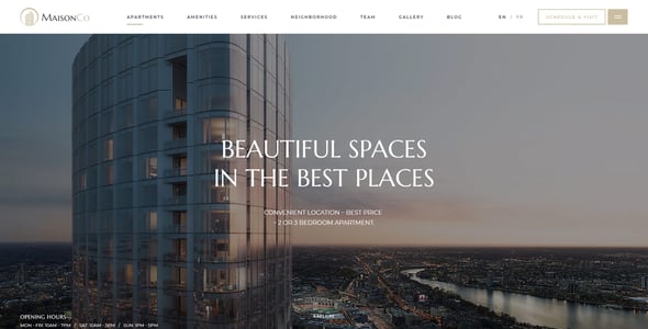 MaisonCo - Single Property WordPress Theme