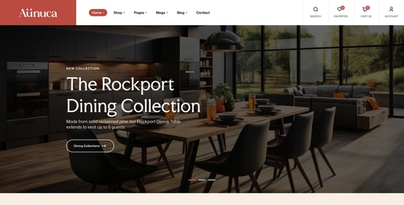 Aunuca - Furniture Store WordPress Theme
