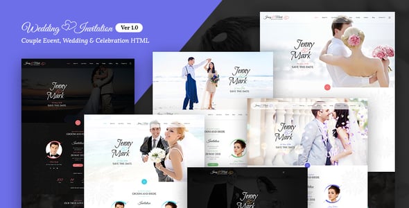 Wedding Event  - Wedding Invitation and Celebration HTML Template