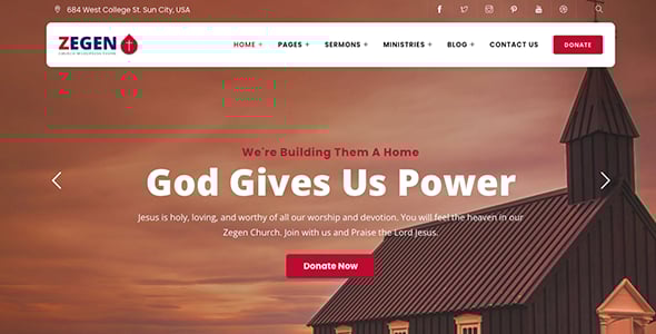 Zegen - Church WordPress Theme