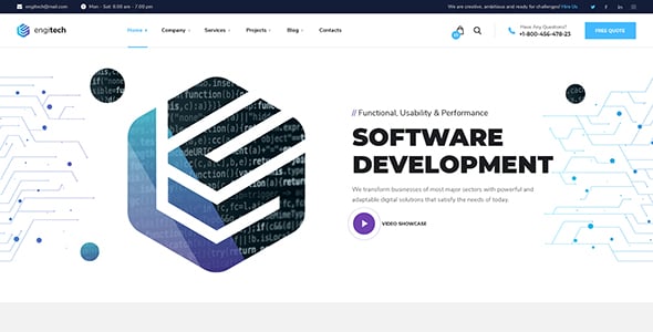 Engitech - IT Solutions & Services WordPress Theme Engitech - IT Solutions & Services WordPress Theme