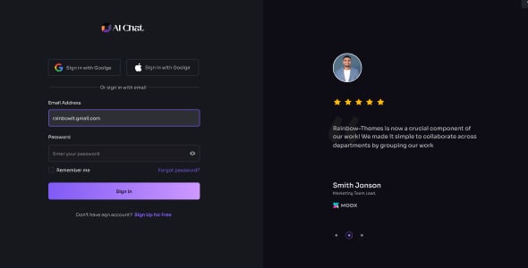 Aiwave - AI SaaS Website + Dashboard React NextJS UI Kit Aiwave - AI SaaS Website + Dashboard React NextJS UI Kit