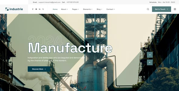 Industrie - Factory & Industry HTML Template Industrie - Factory & Industry HTML Template