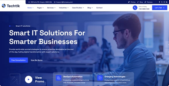 Techtlk – Business & IT Solutions WordPress Theme Techtlk – Business & IT Solutions WordPress Theme