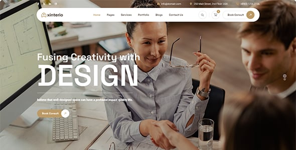 Xinterio - Interior Design WordPress Theme + RTL Xinterio - Interior Design WordPress Theme + RTL