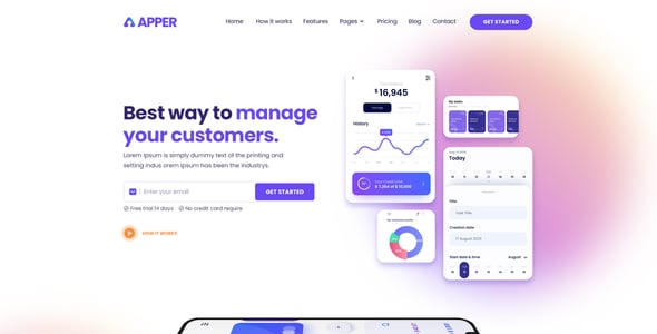APPER - App Landing Page HTML Template