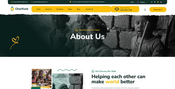 ChariFund - Charity & Donation Foundation WordPress Theme Multipurpose