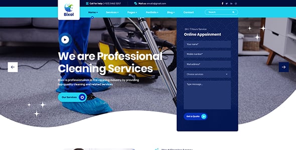 Bixol - Cleaning Services WordPress