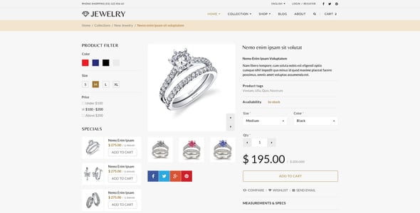 Jewelry Responsive Shopify Theme