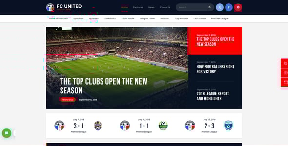 FC United | Football, Soccer & Sports WordPress Theme FC United | Football, Soccer & Sports WordPress Theme