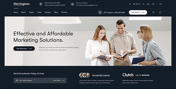 Herrington - Business Consulting WordPress Theme Herrington - Business Consulting WordPress Theme