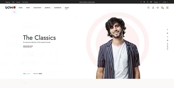 Uomo - Modern & Multipurpose eCommerce Figma Template