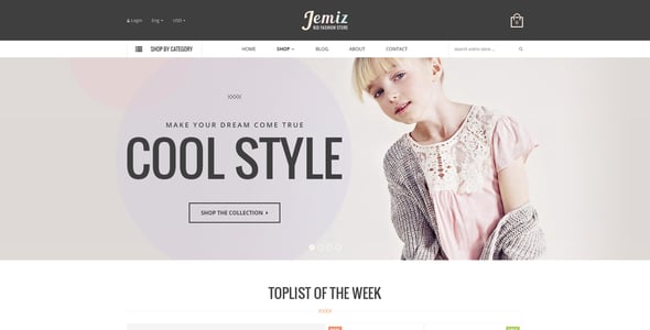 Kids Fashion Store Responsive Shopify Theme - Jemiz