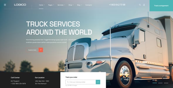 Logico | Transportation & Logistics WordPress Theme Logico | Transportation & Logistics WordPress Theme