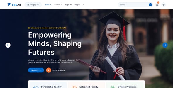 EduAll - Education LMS Tutors & Online Course WordPress Theme Multipurpose