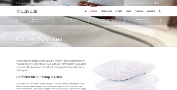 Hotel Leisure WordPress Theme Hotel Leisure WordPress Theme