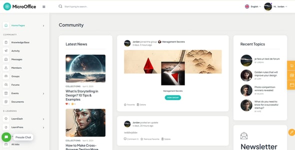 Micro Office | Extranet & Intranet WordPress Theme