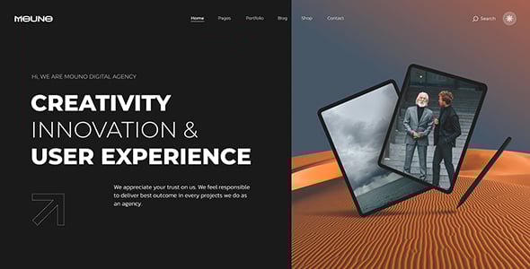 Mouno - Creative Digital Agency WordPress Theme