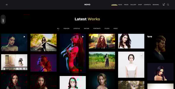 Novo - Photography WordPress Novo - Photography WordPress