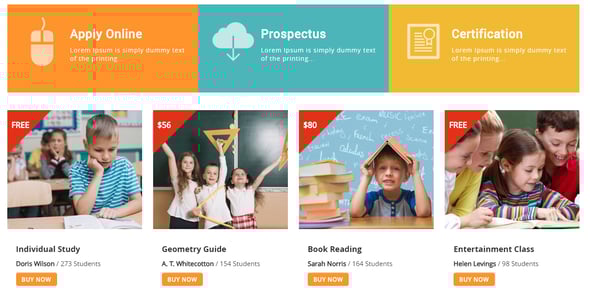 School - Exclusive Moodle Theme