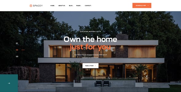 Spacey - Single Property WordPress Theme