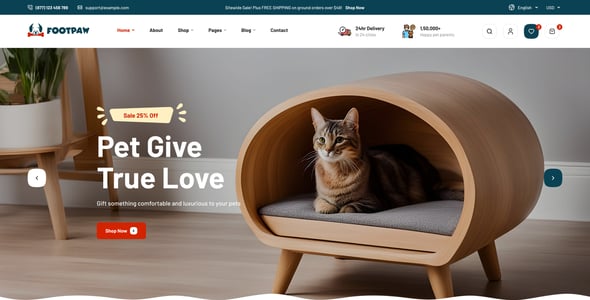 FootPaw - Pet Store WordPress Theme FootPaw - Pet Store WordPress Theme