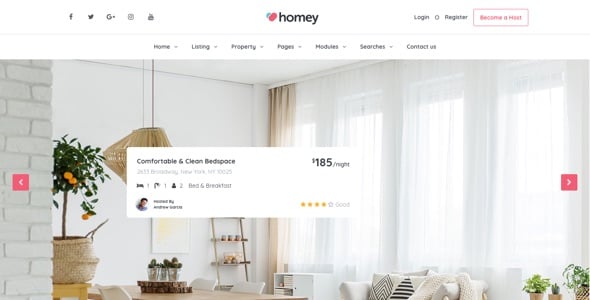 Homey - Booking and Rentals WordPress Theme Homey - Booking and Rentals WordPress Theme