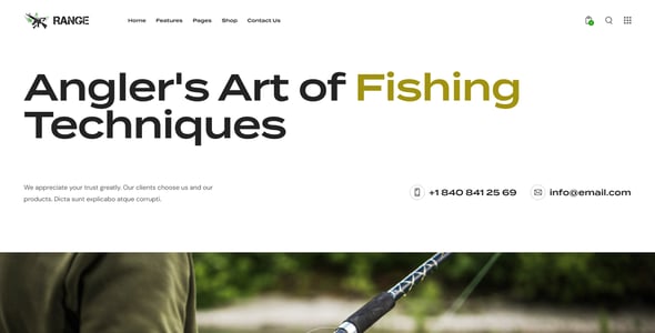 Range - Weapon Shop WordPress Theme