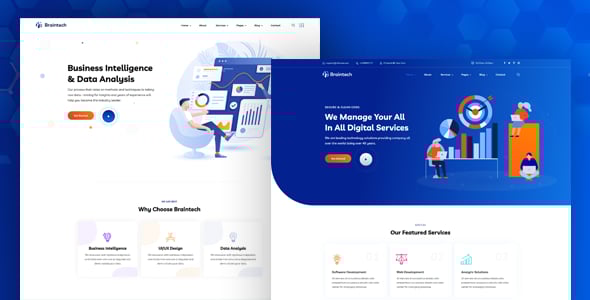 Braintech - Technology & IT Solutions WordPress Theme