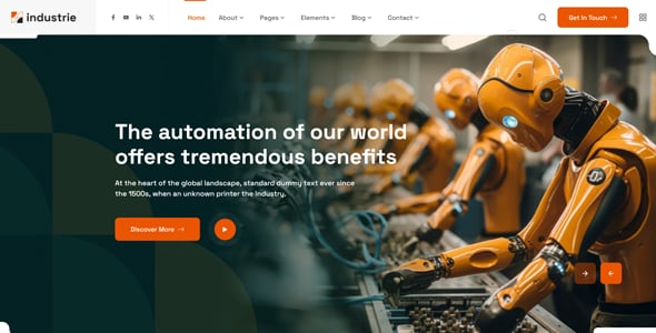 Industrie - Factory & Industry HTML Template Industrie - Factory & Industry HTML Template