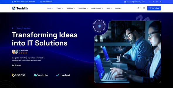 Techtlk – Business & IT Solutions WordPress Theme Techtlk – Business & IT Solutions WordPress Theme