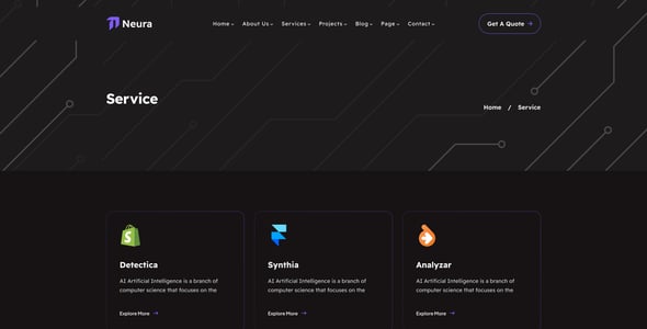 Neura - AI SaaS Website Figma Template