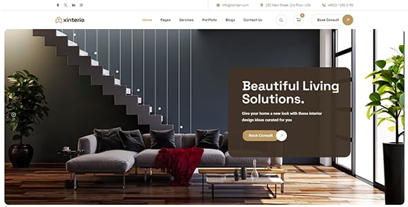 Xinterio - Interior Design WordPress Theme + RTL Xinterio - Interior Design WordPress Theme + RTL