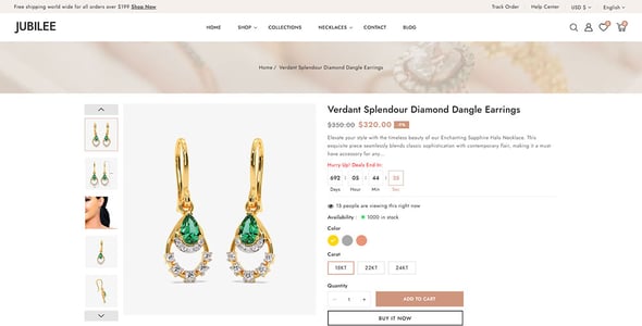 Jubilee - Jewelry Fashion Store Shopify 2.0 Responsive Theme Jubilee - Jewelry Fashion Store Shopify 2.0 Responsive Theme