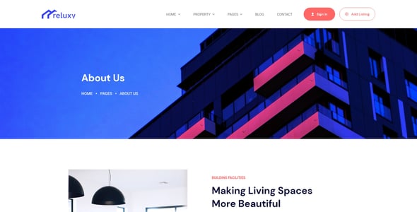 Reluxy - Real Estate Adobe XD Template