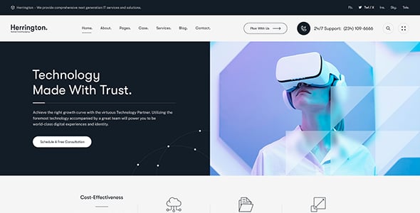 Herrington - Business Consulting WordPress Theme Herrington - Business Consulting WordPress Theme