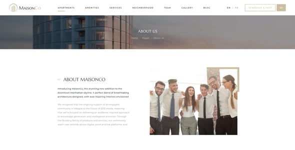 MaisonCo - Single Property WordPress Theme
